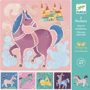 Djeco | Tekensjablonen Paarden